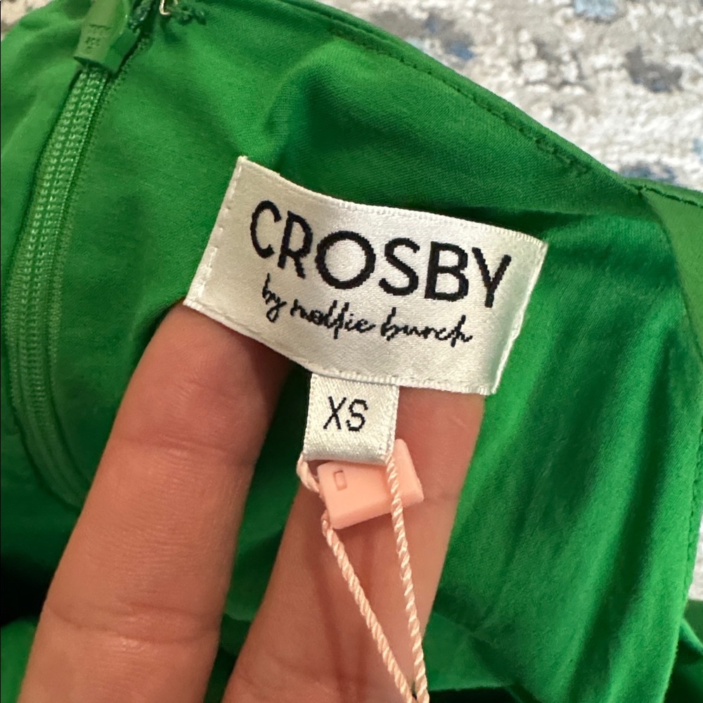 NWT Crosby Genevive Elegant Green Midi Dress - Picture 9 of 9